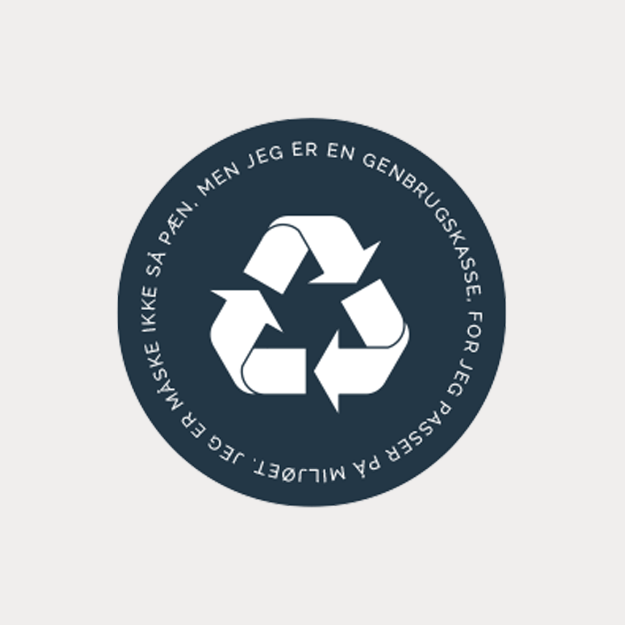 Picture of Sticker, "recycle", blue