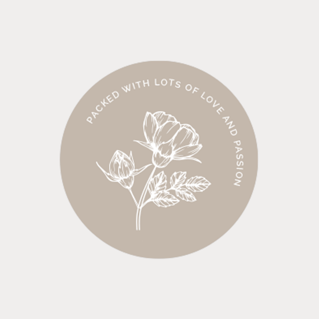 Picture of Sticker, "love" beige