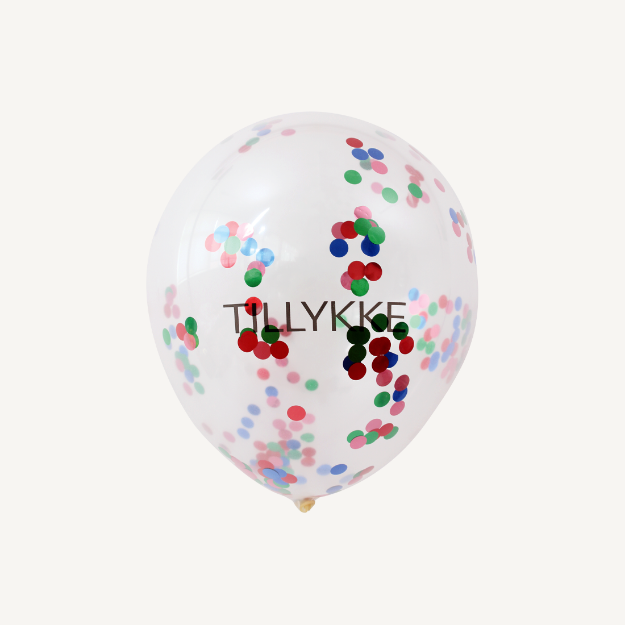 Picture of Canfetti balloons, tillykke