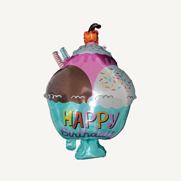 Billede af Folieballon, iskage