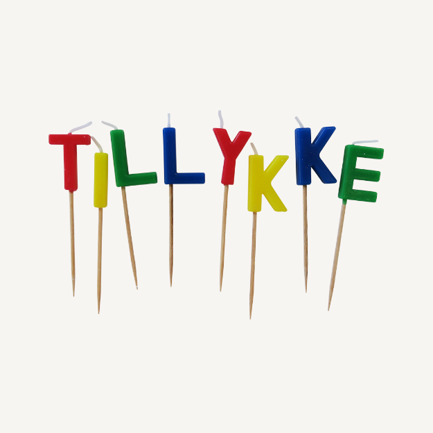 Picture of Cake candles, tillykke
