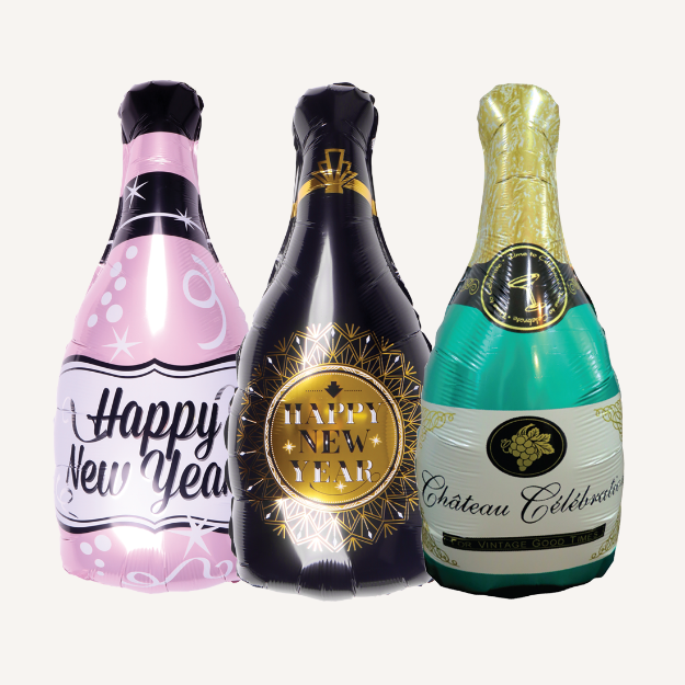 Picture of Foil balloons, champagne
